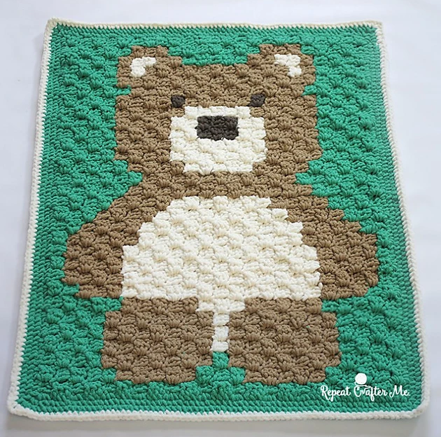 Bernat Blanket Bear by RepeatCrafterMe