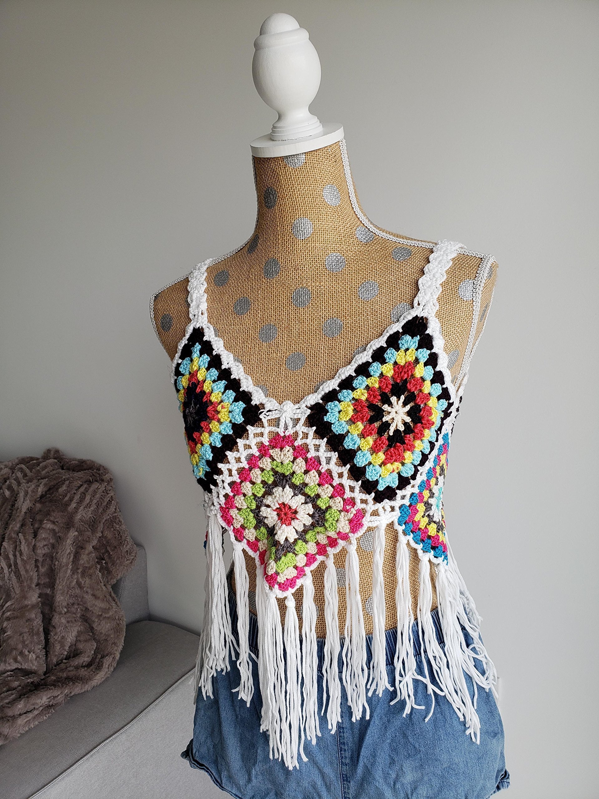 Anaissia Granny Square Crop Top Free Crochet Pattern Crochet Women My Xxx Hot Girl