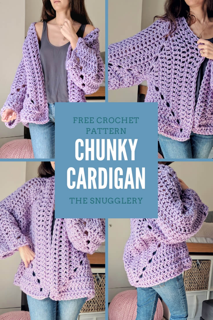 Super Chunky Hexagon Cardigan - Free Crochet Pattern - The Snugglery