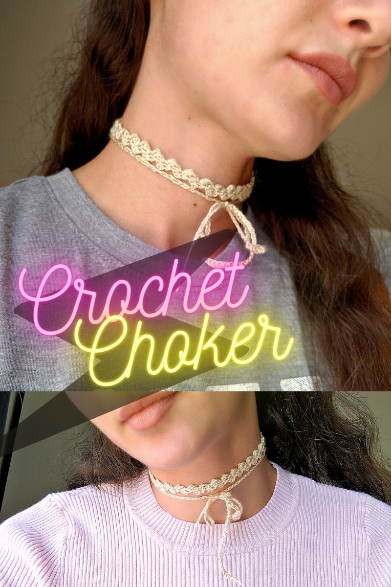 Crochet Zig-Zag Choker Pattern