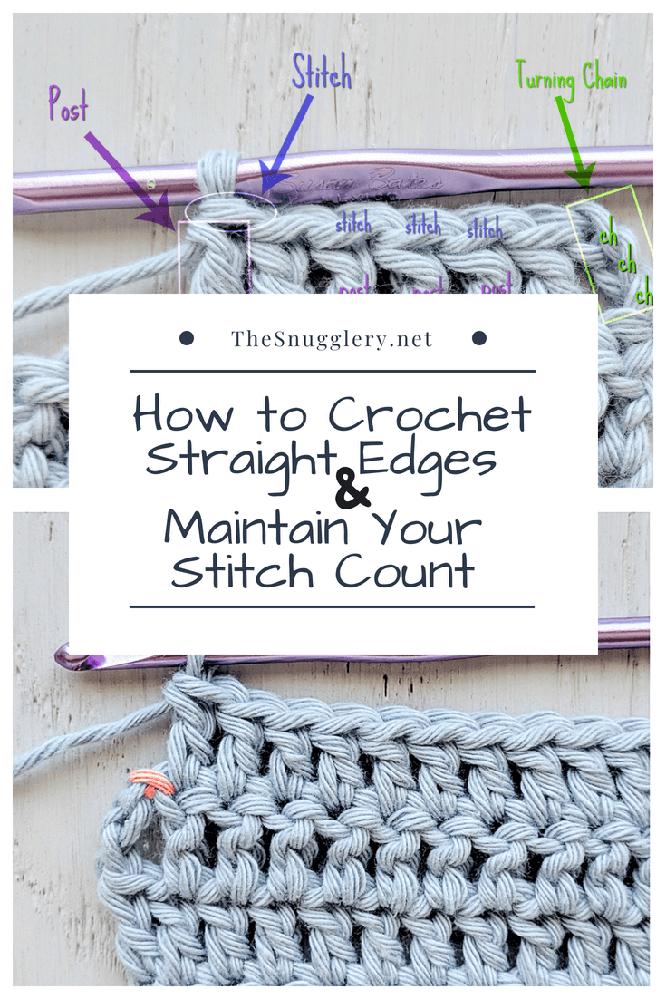 how to keep crochet edges straight