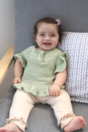 Ruffles and Puffles Top - Baby Girl Crochet Pattern