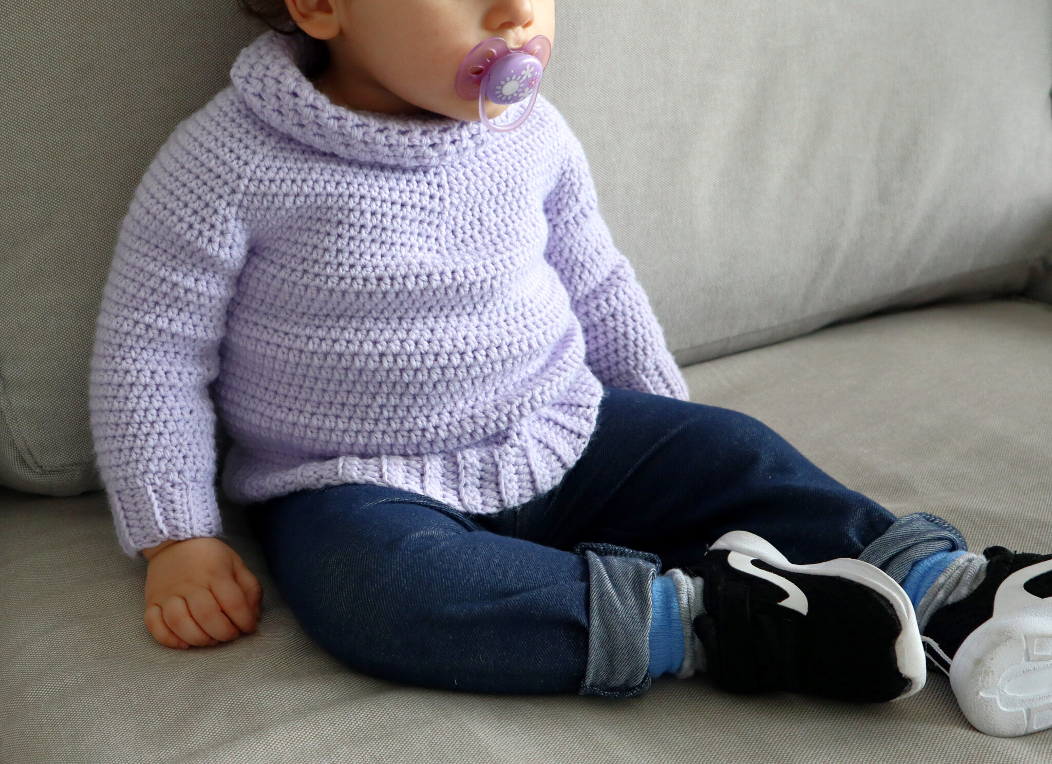 The Gumdrop Sweater Crochet Baby Pullover Pattern The Snugglery