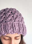Faux Cable Knit Beanie