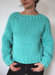 Bottom up knit sweater pattern