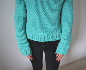 Big Bottom-Up Sweater – Knit Sweater Pattern – The Snugglery