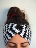 crochet houndstooth headband