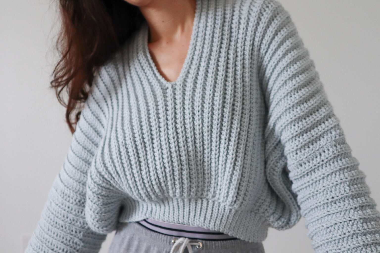 Slouchy Sweater Embroidery