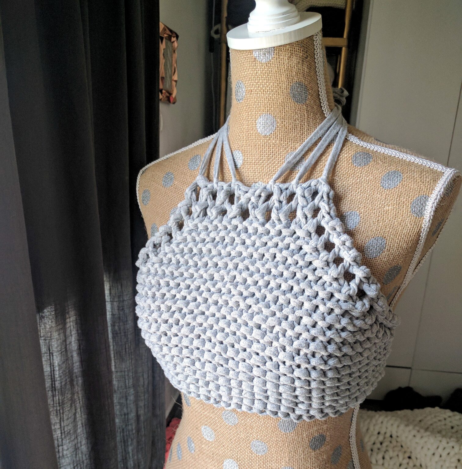 Chunky Knit Crop Top Summer Knitting Pattern The Snugglery