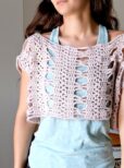Crochet lace boxy top pattern