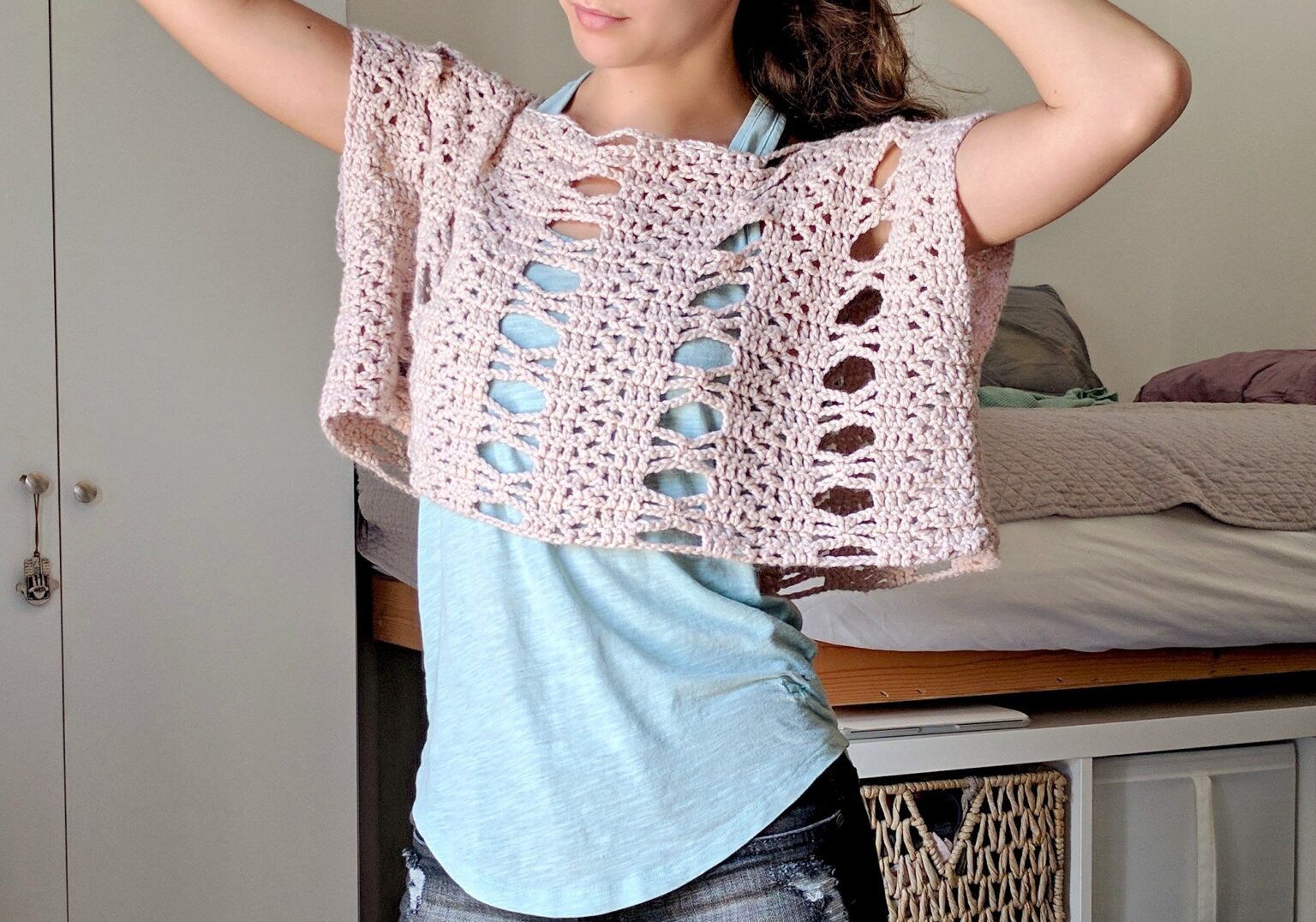 Lace Boxy Top Crochet Crop Top Pattern The Snugglery 