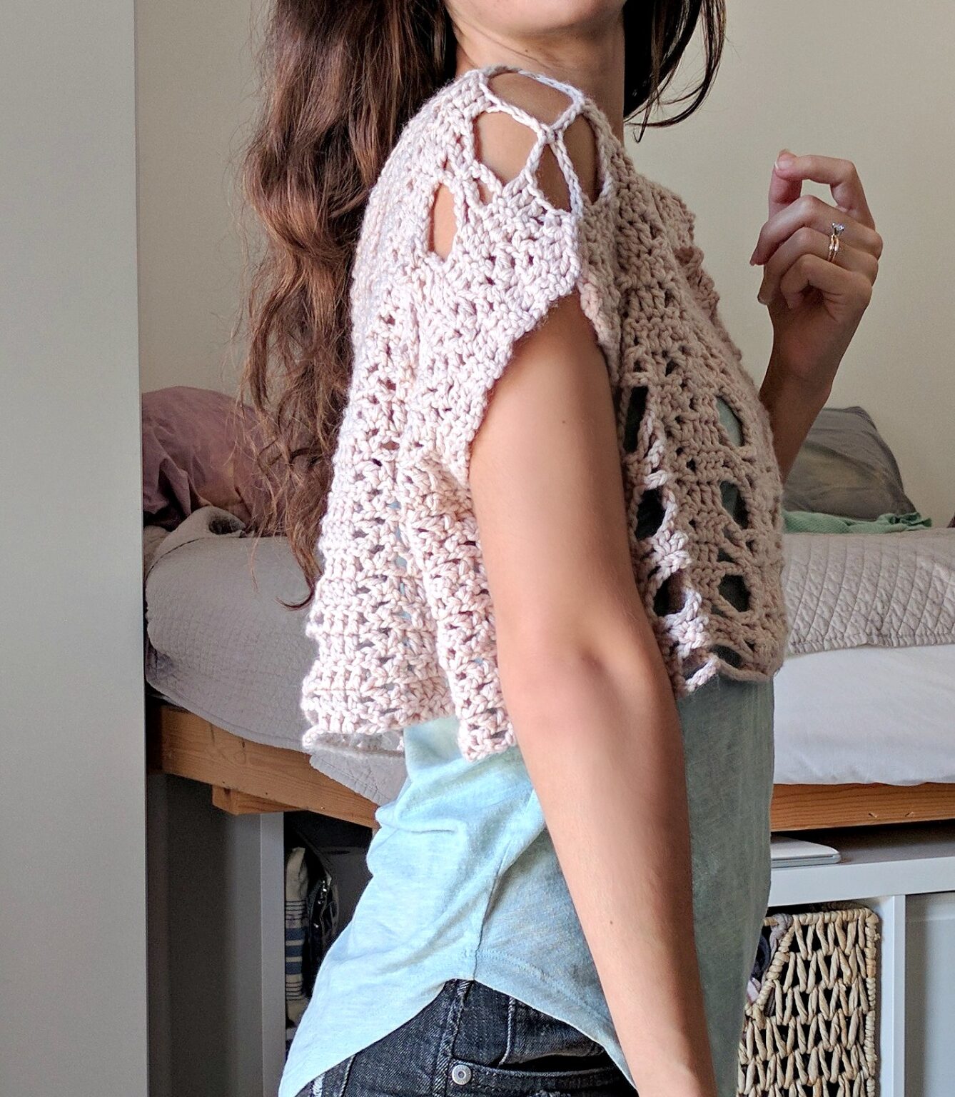 Lace Boxy Top – Crochet Crop Top Pattern – The Snugglery