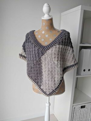 Crochet Poncho Pattern - Corner to Corner Poncho with Caron Big Cakes