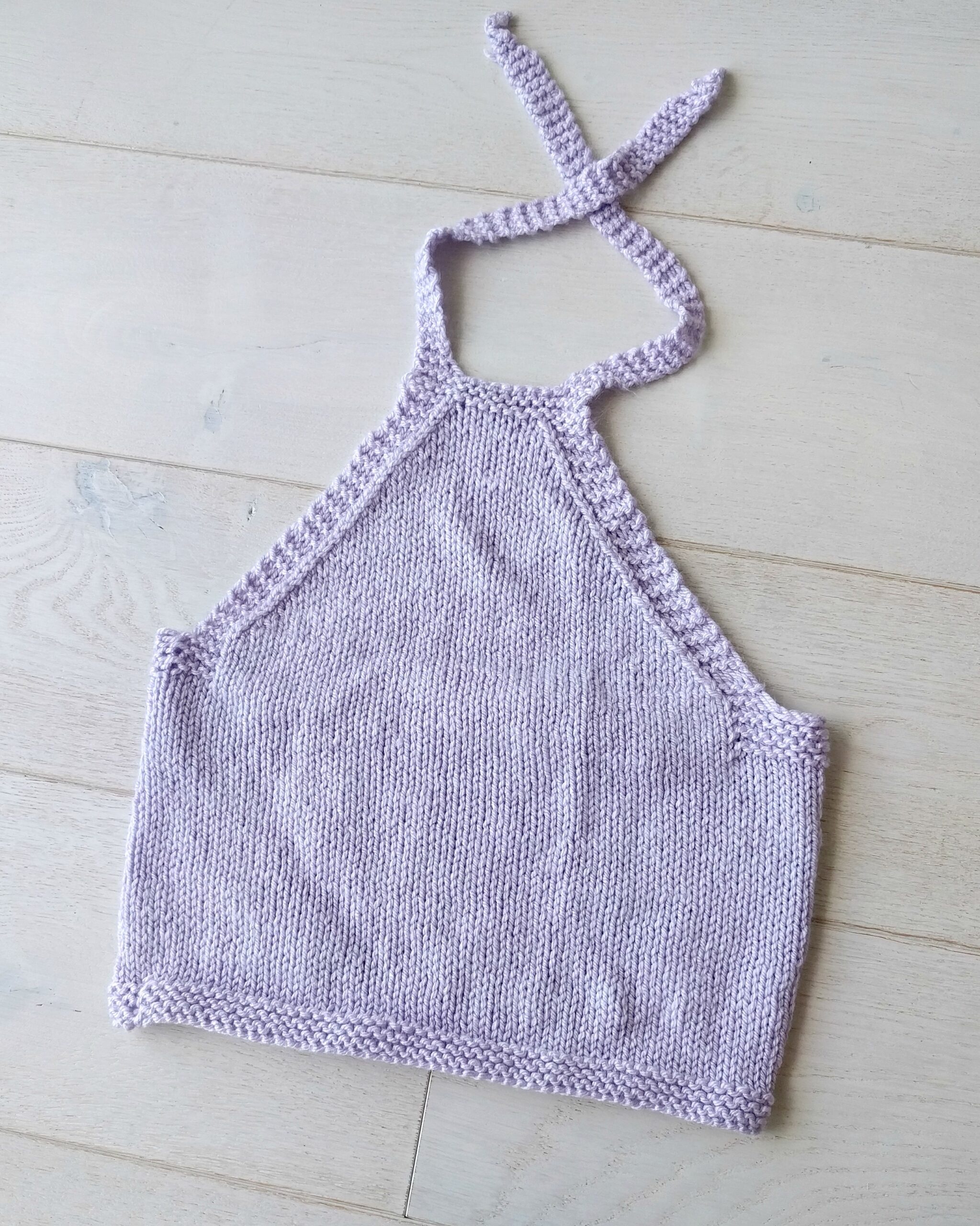 crochet knit halter top