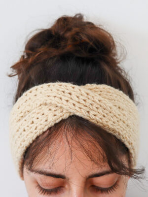 Seeded Rib Stitch Ear Warmer Knit Headband Pattern The Snugglery