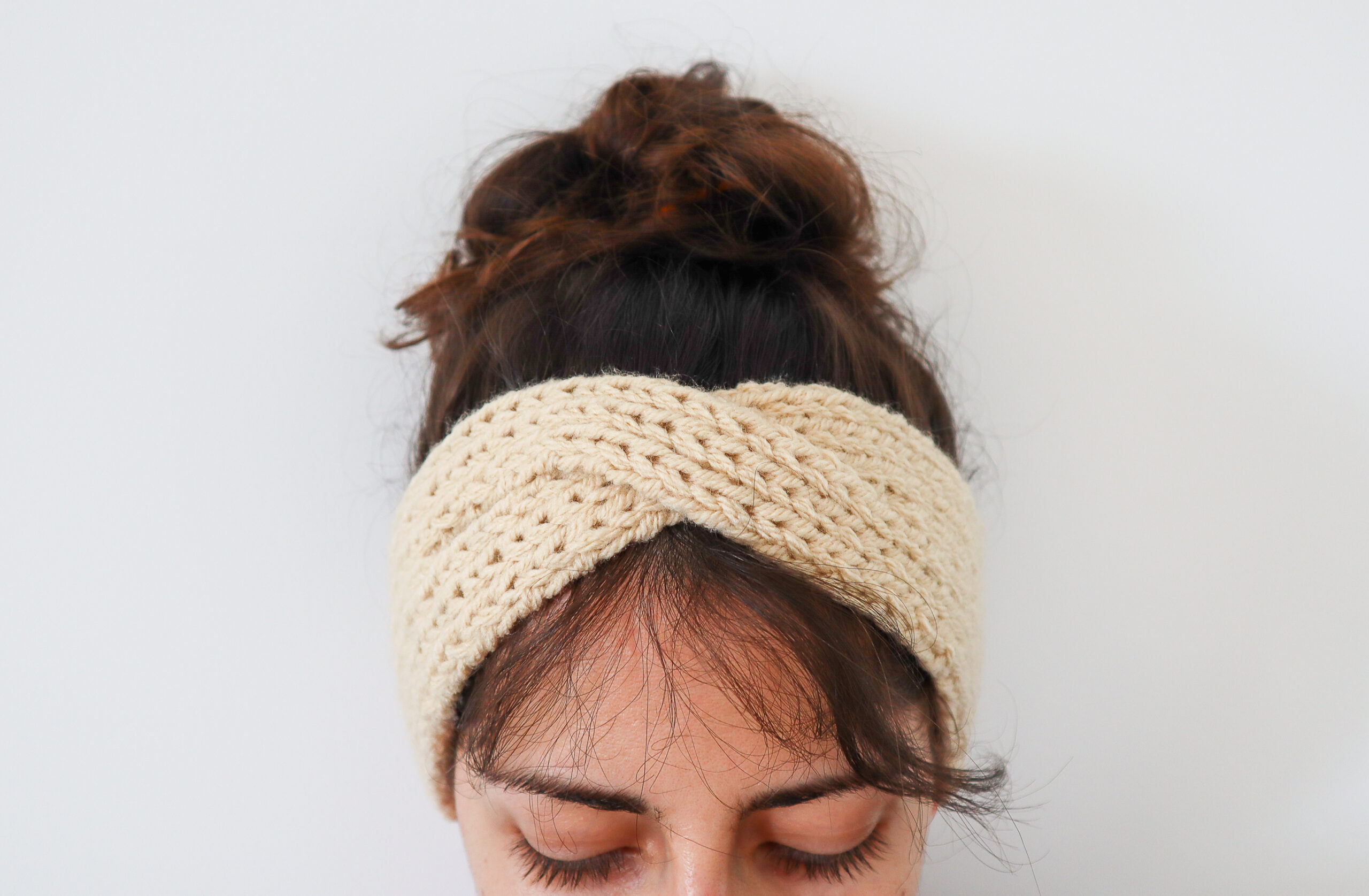 Knitted Headband Turban Style Headband RTS Womans Twisted Headband Ready to Ship
