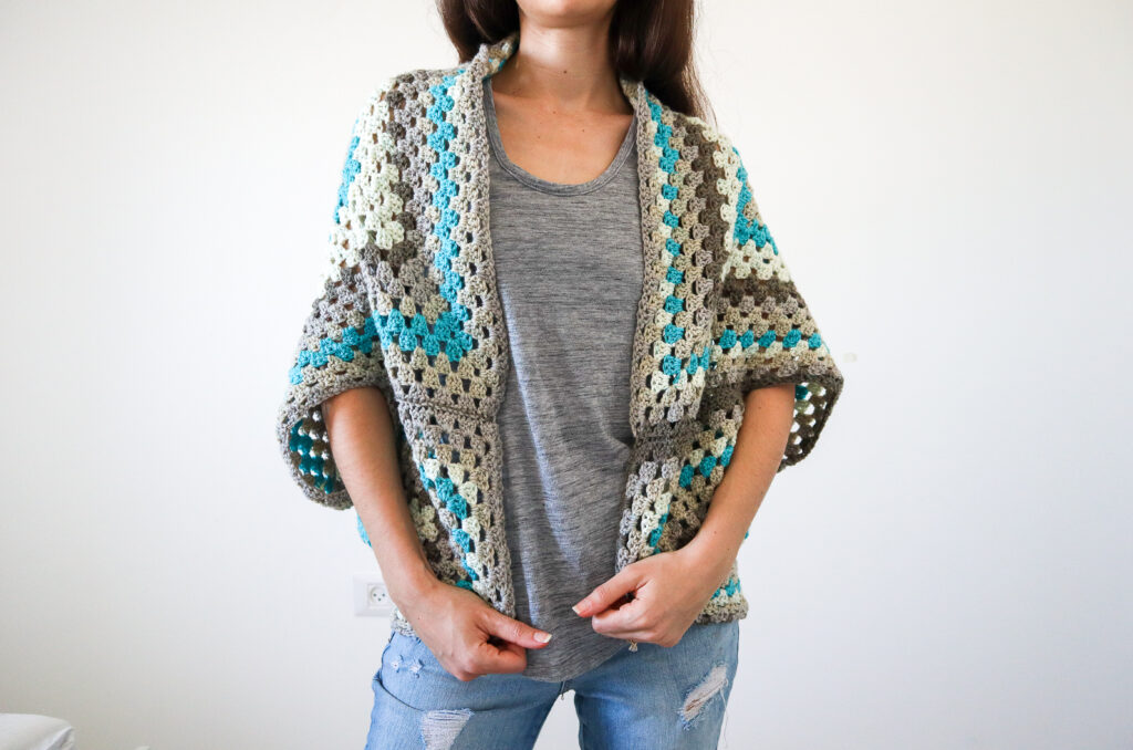 granny square shrug