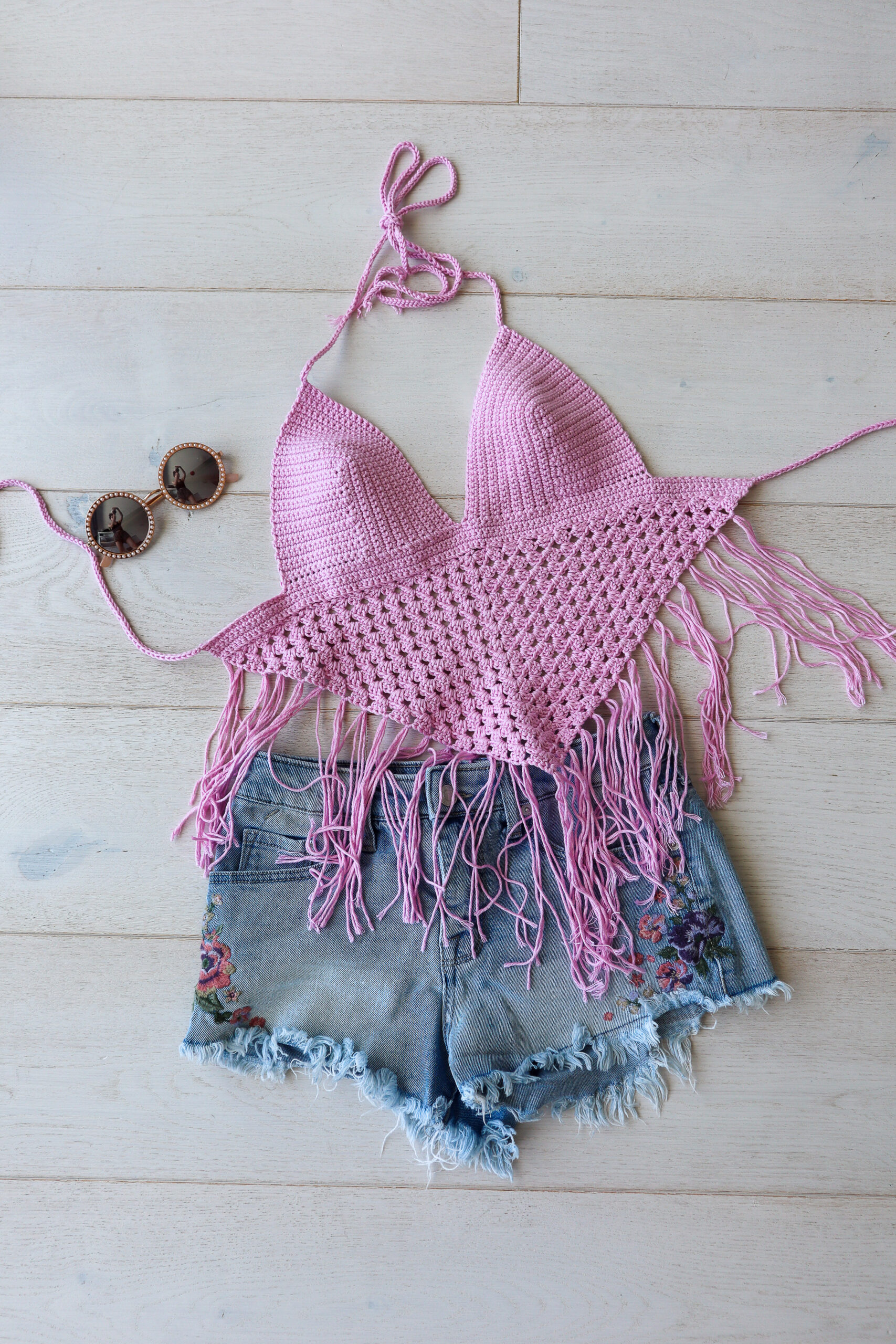 Desiree Crochet Lace Bralette : Ruby – TeaElla