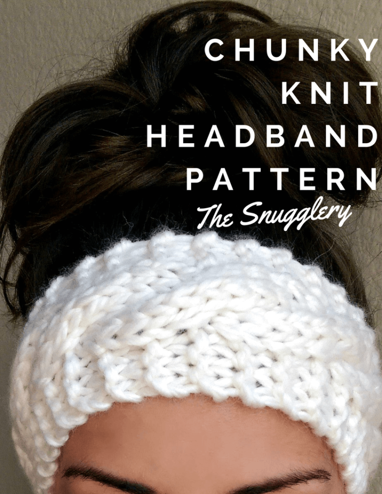 free chunky cable knit headband pattern