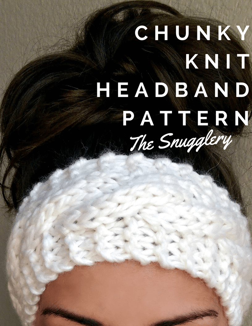 Chunky Cable Knit Headband