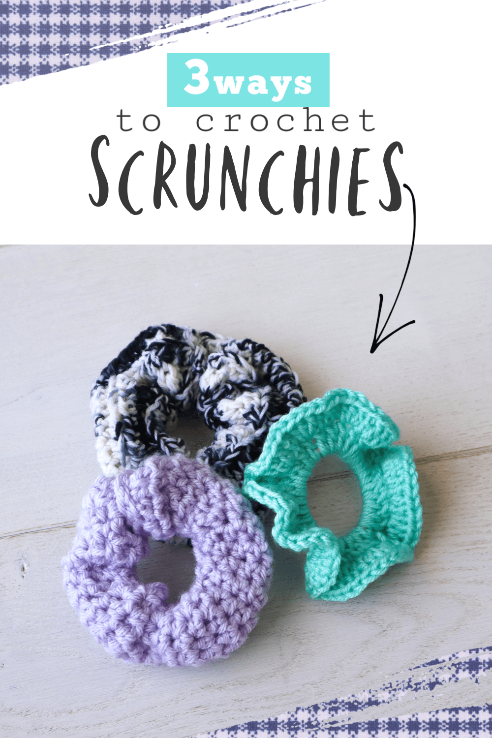 How to Crochet a Scrunchie 3 Ways - The Snugglery