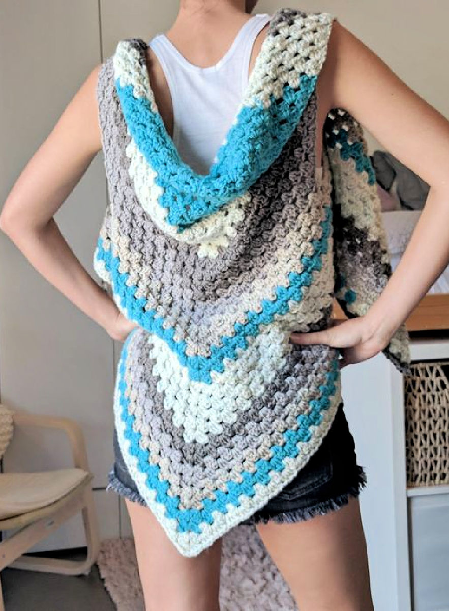 double crochet triangle shawl pattern