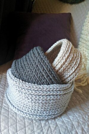 Round Nesting Baskets - Crochet Basket Pattern
