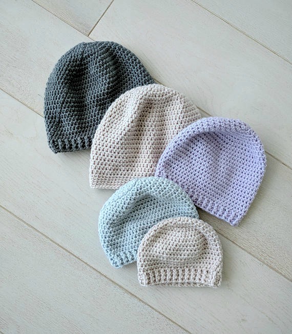 Knitting Hat Size Chart - Babies & Adults