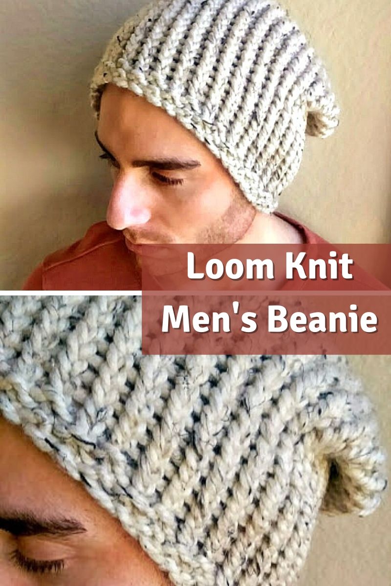 How to Loom Knit a Ribbed Men’s Beanie