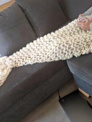 Arm Knit Mermaid Tail Blanket Pattern