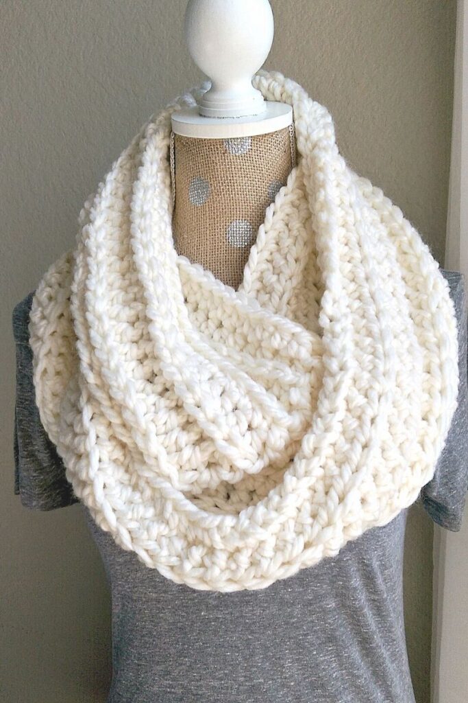 how to knit a chunky scarf