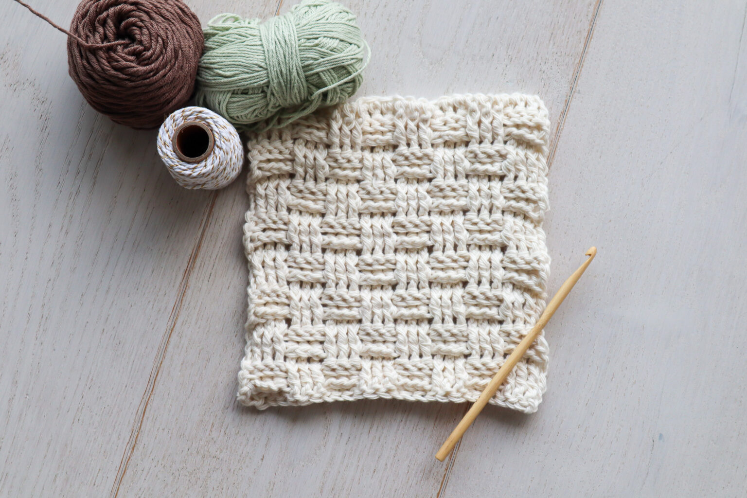 How To Crochet The Basket Weave Stitch Plus Free Pattern! The Snugglery