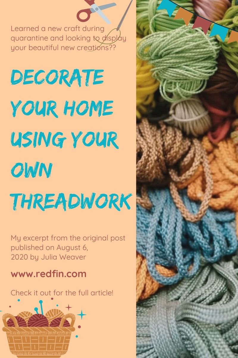 decorate your home using your own threadwork