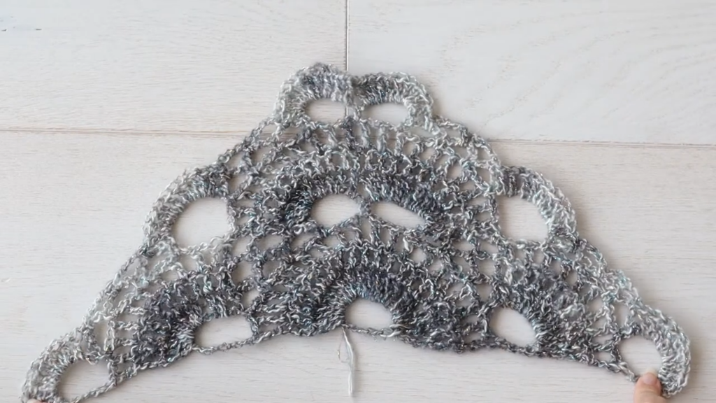 crochet virus shawl