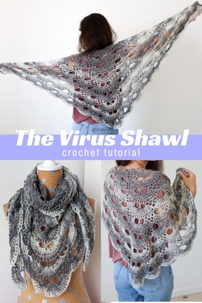 the virus shawl crochet pattern