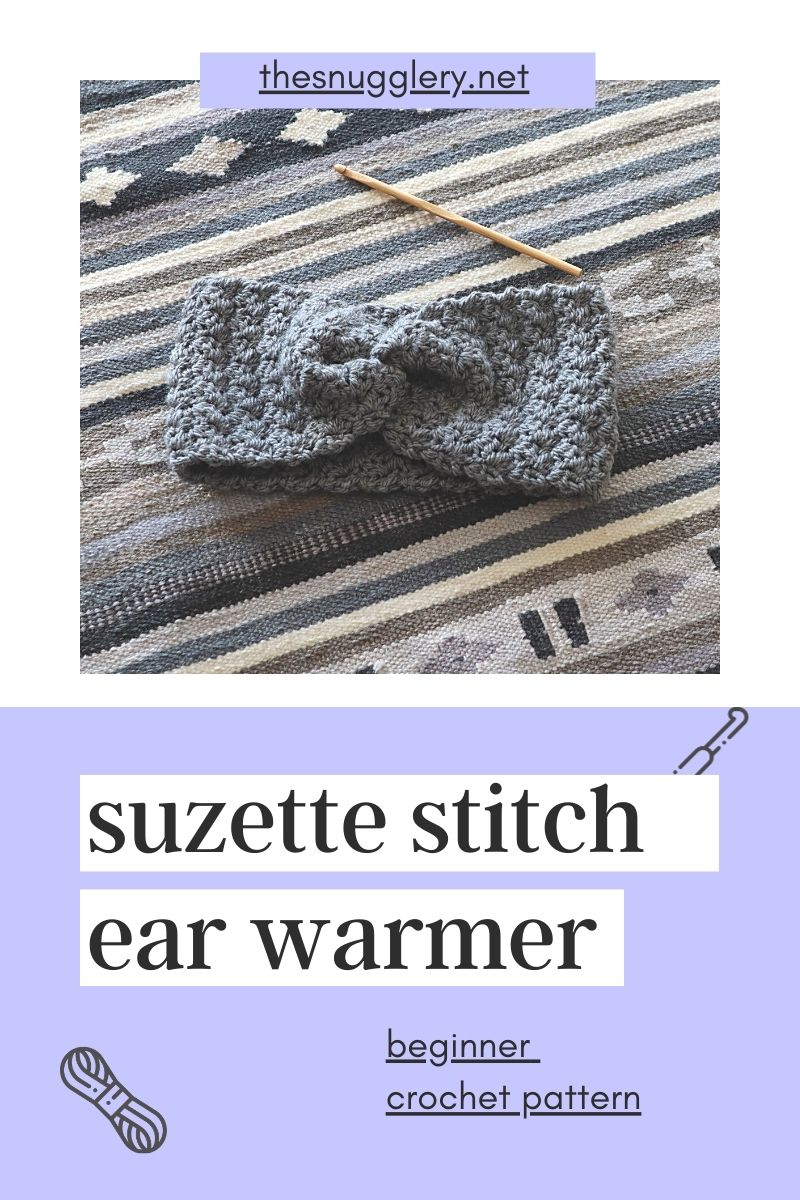 Beginner Friendly Crochet Ear Warmer Pattern – The Suzette Stitch Ear Warmer