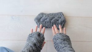super chunky cable knit set