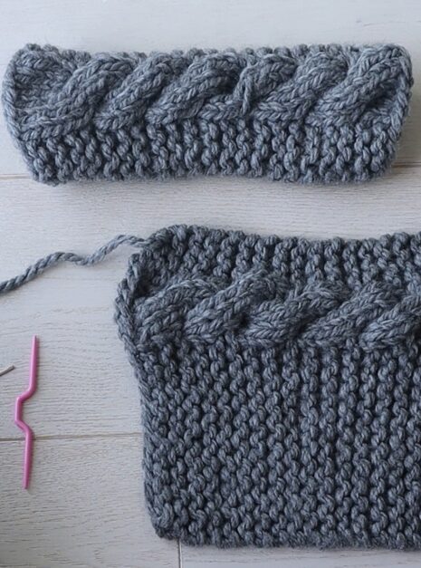 chunky knit set 6 chunky cable knit fingerless gloves