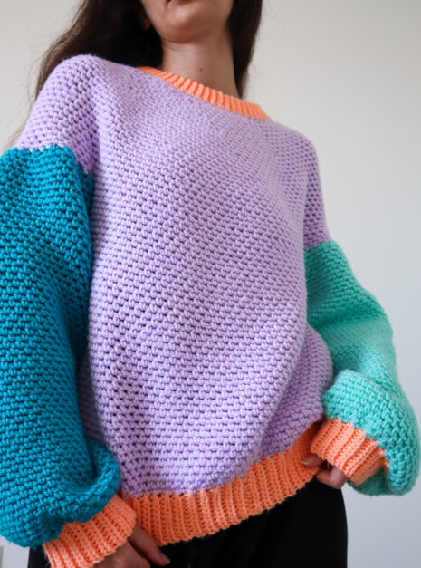 the better sweater-03 bottom up crochet sweater