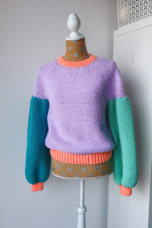 balloon sleeves crochet sweater pattern