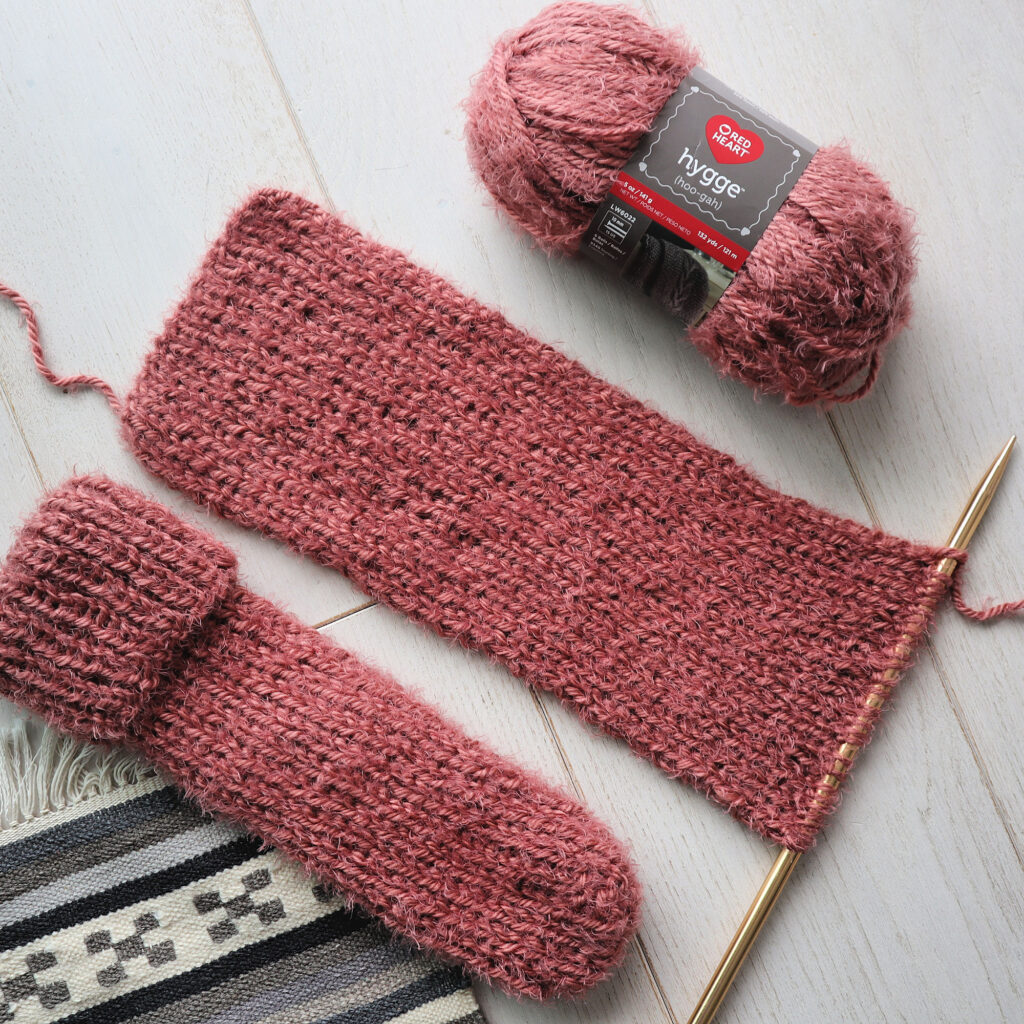 Flat Knit Two-needles Slippers