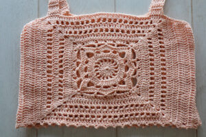 willow granny square crochet top