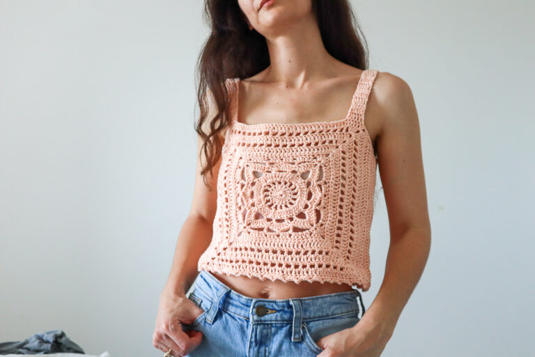 Willow Granny Square Tank Crochet Top Pattern The Snugglery