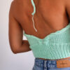 Minty Fresh – Cable Knit Halter Top Pattern – The Snugglery