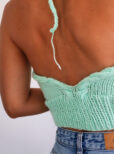 cable knit halter top