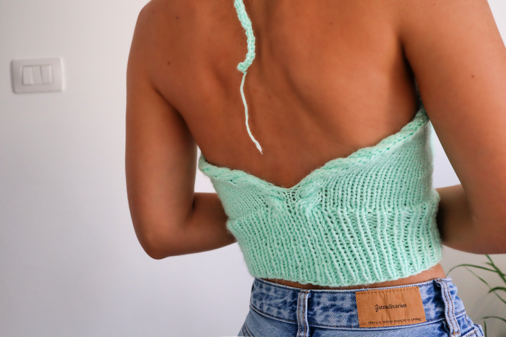 Minty Fresh – Cable Knit Halter Top Pattern – The Snugglery