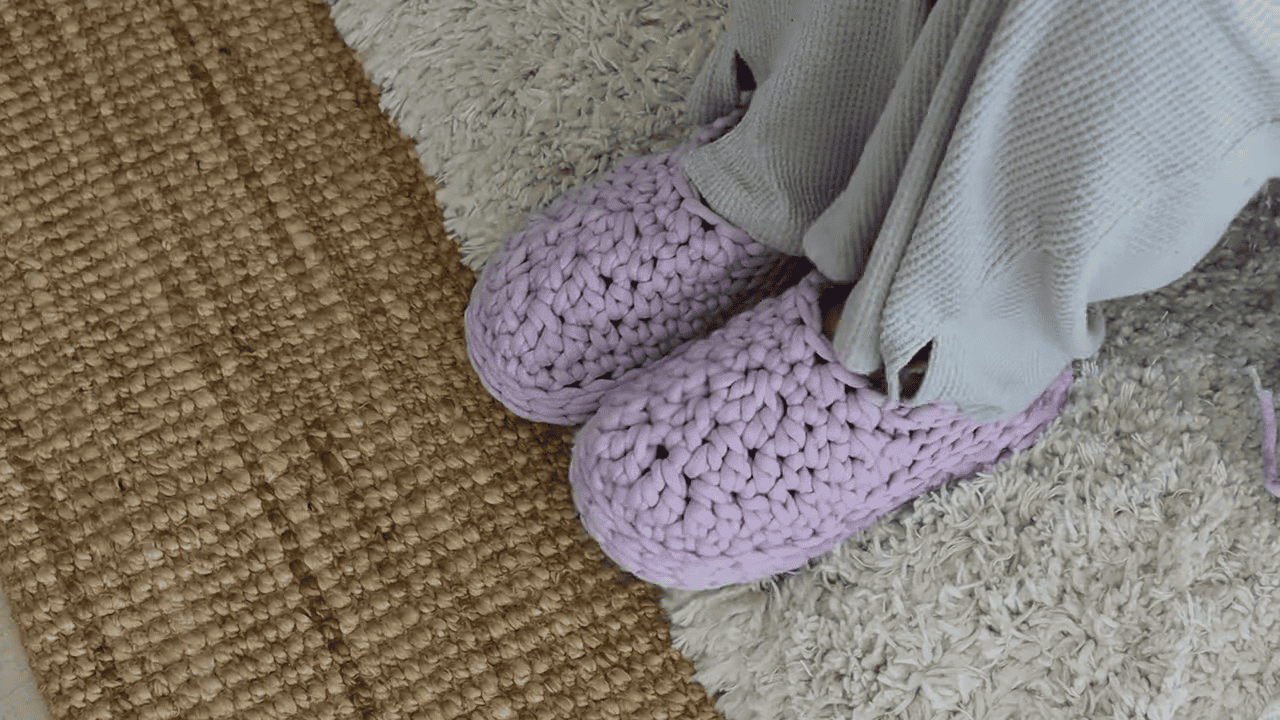 Quick Crochet Slippers! - The Snugglery