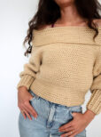 sultry shoulder sweater crochet pattern