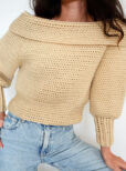 sultry shoulder sweater crochet pattern