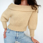 sultry shoulder sweater crochet pattern